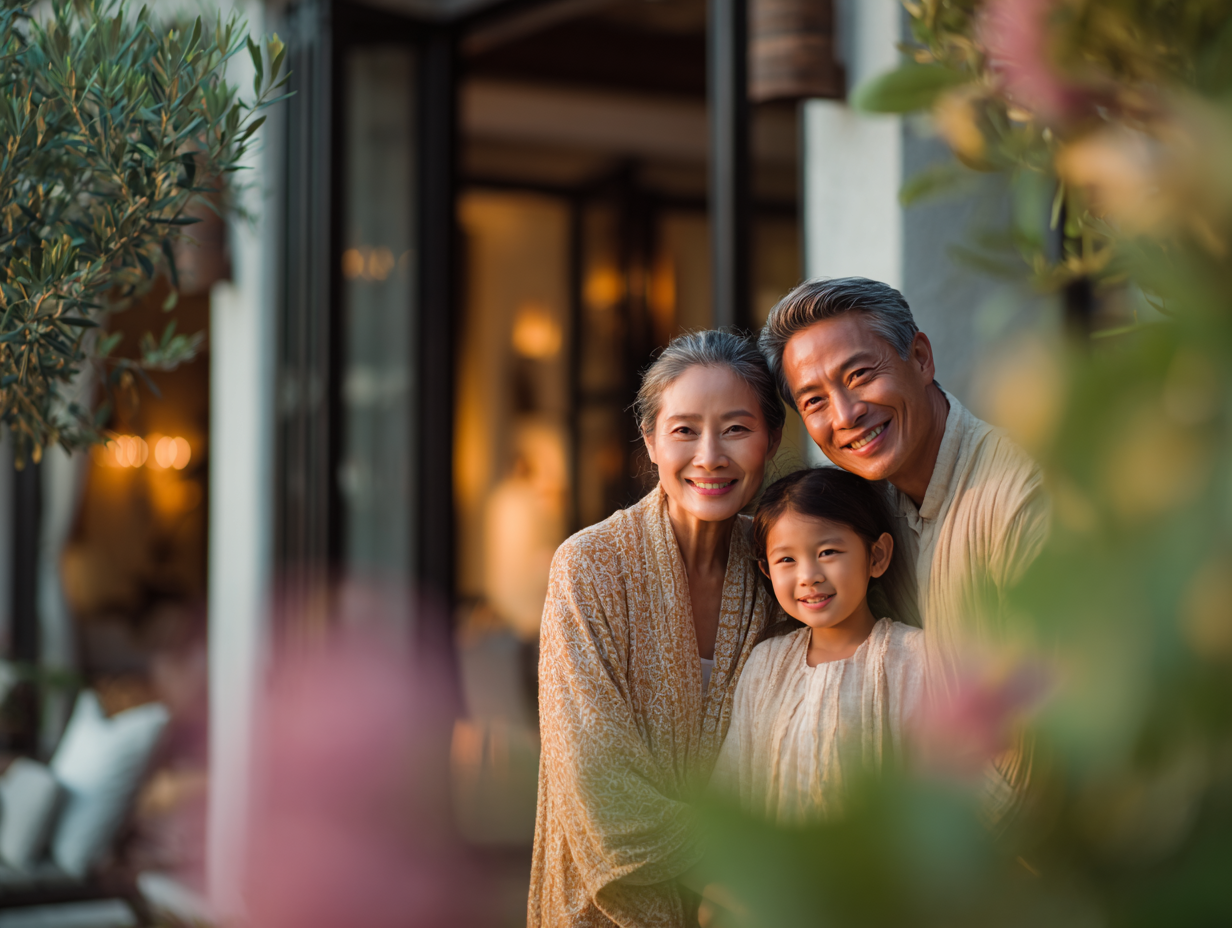 Happy Vietnamese Family